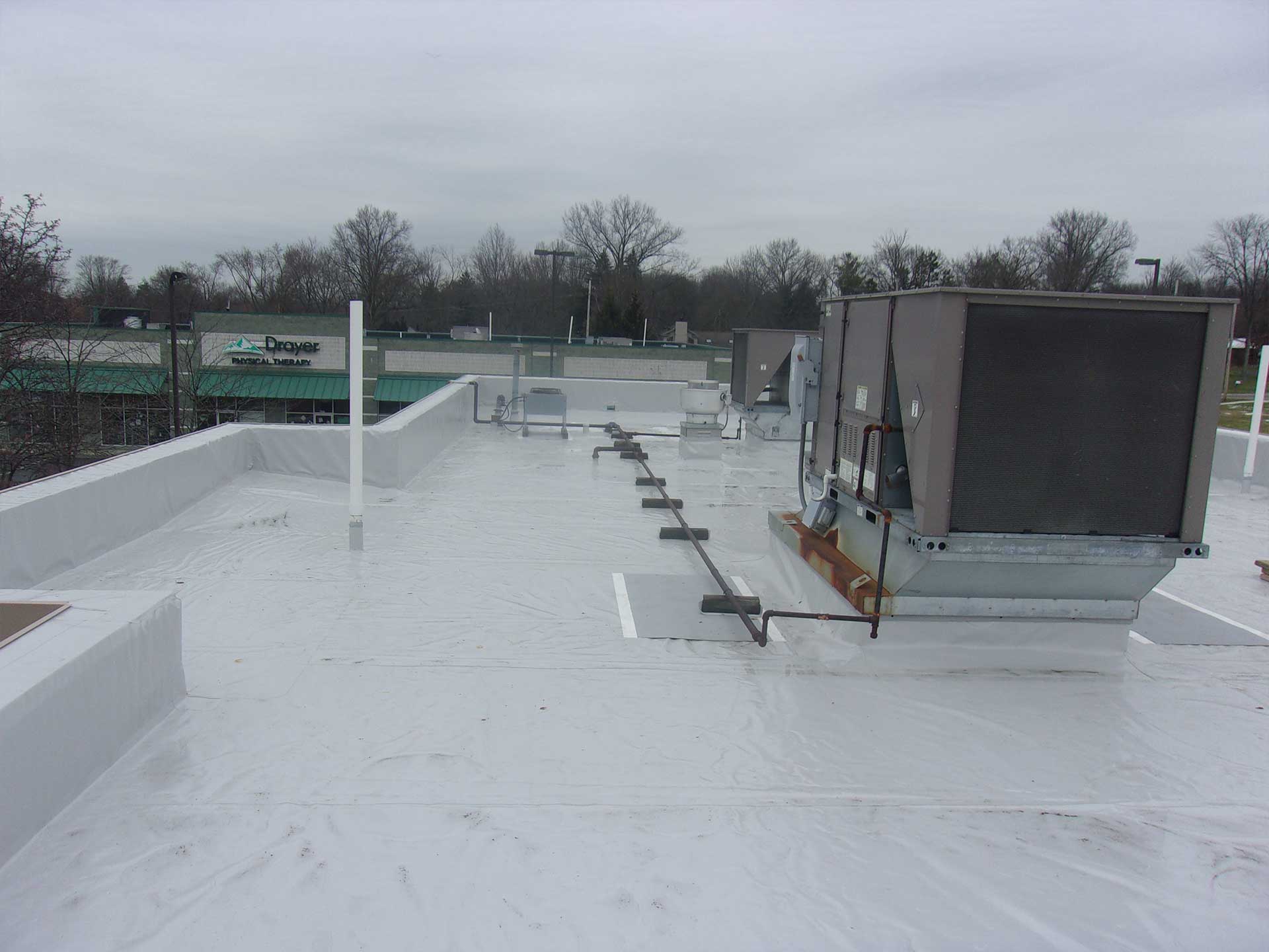 commercial roof on an arbys