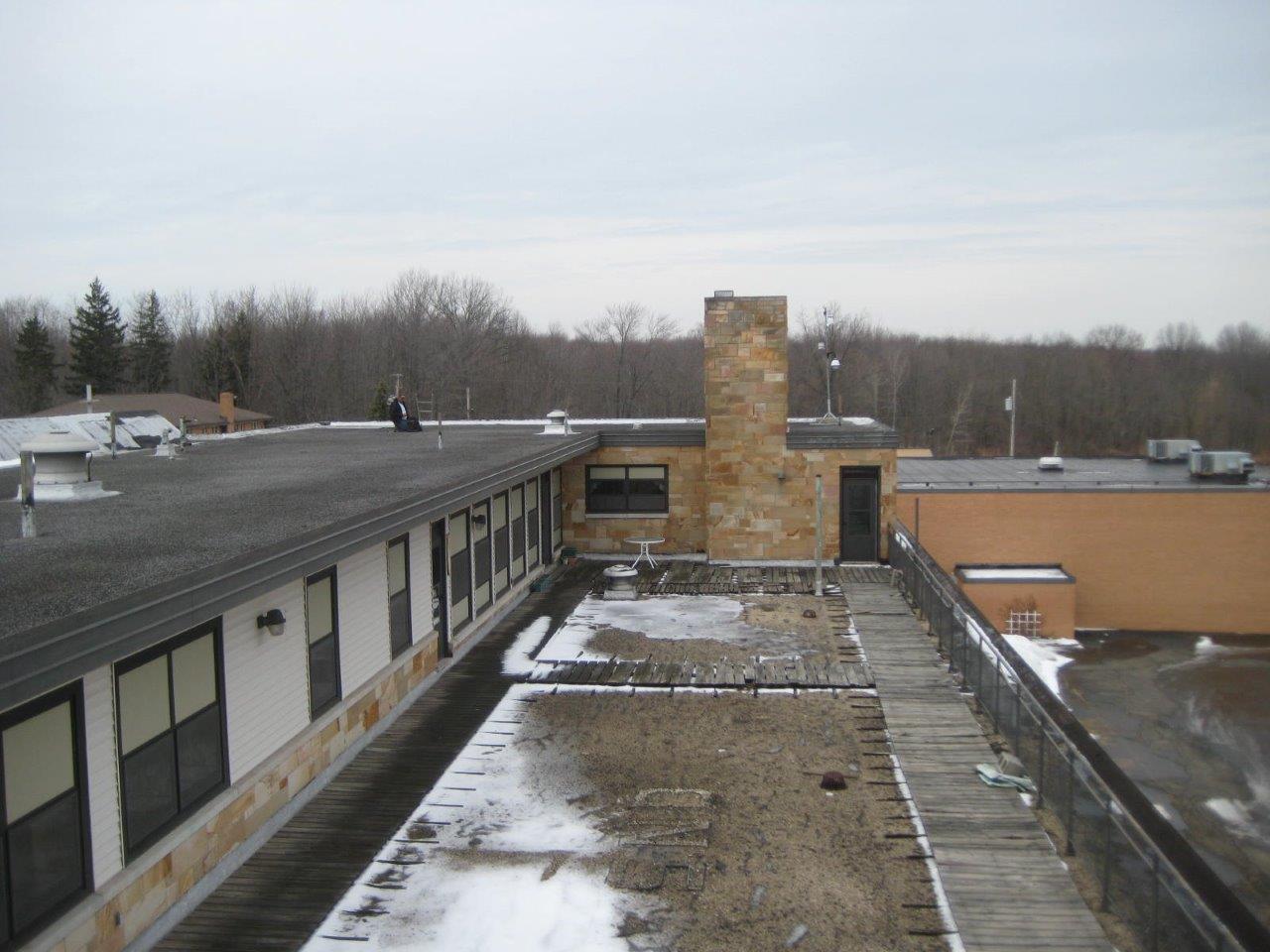 commercial roof before services