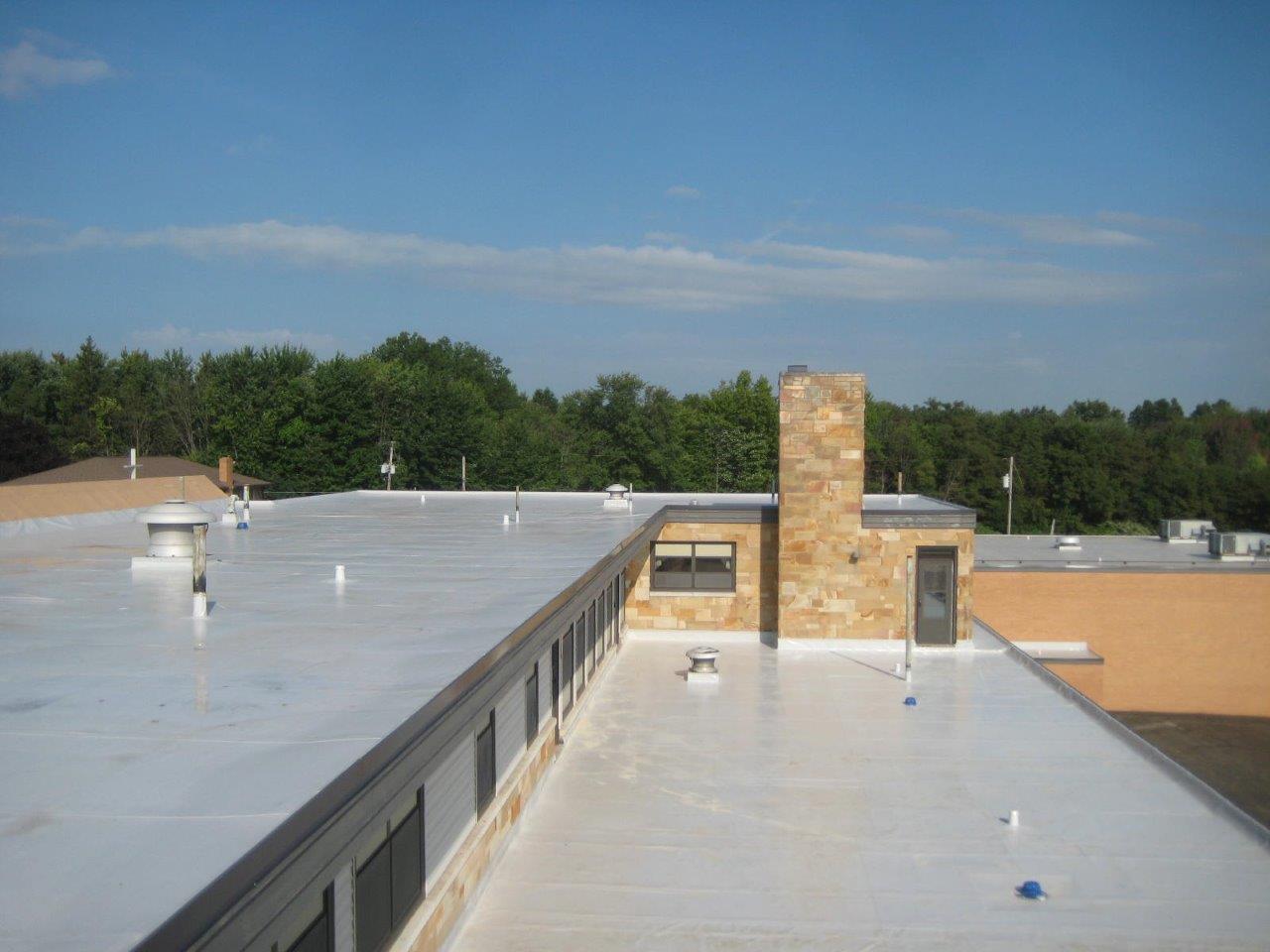 completed commercial roof