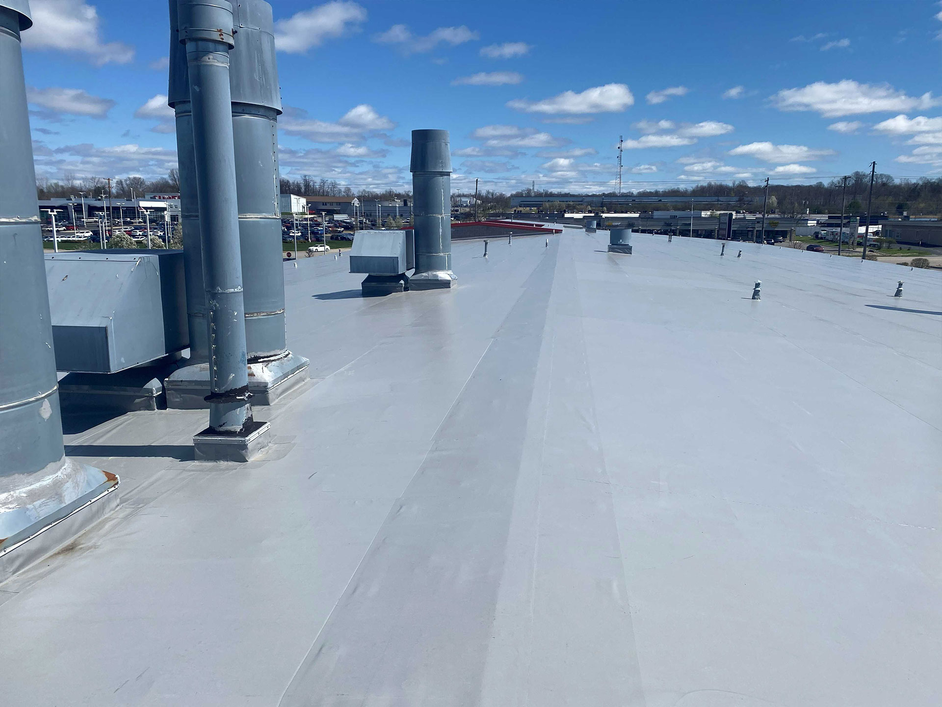 commercial roof for king collision
